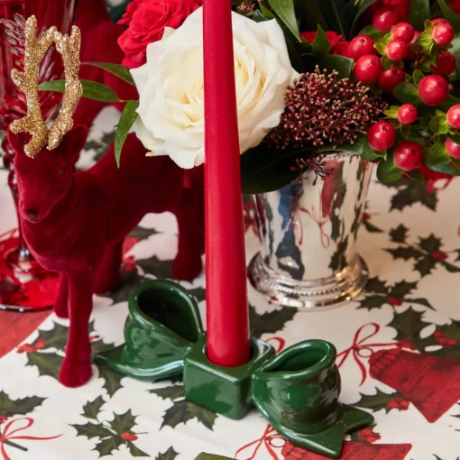 Candle Holders<Mrs. Alice Green Ceramic Bow Candleholder (Pair)