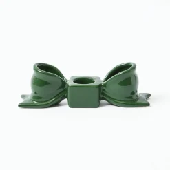 Candle Holders<Mrs. Alice Green Ceramic Bow Candleholder (Pair)