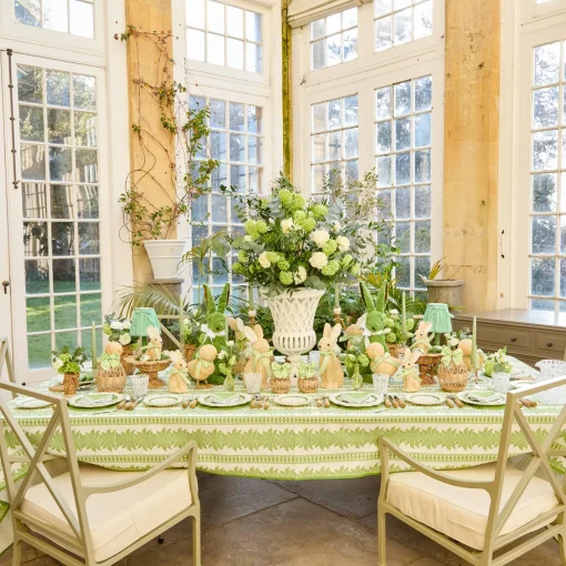 Tablecloths<Mrs. Alice Green Fern Stripe Tablecloth