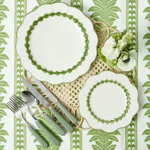 Tablecloths<Mrs. Alice Green Fern Stripe Tablecloth