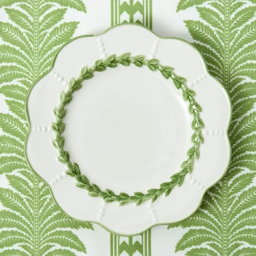 Tablecloths<Mrs. Alice Green Fern Stripe Tablecloth