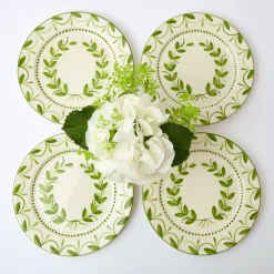 Dinner Plates | Crockery Sets<Mrs. Alice Green Garland Dinner Plates (Set of 4)