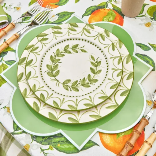 Dinner Plates | Crockery Sets<Mrs. Alice Green Garland Dinner Plates (Set of 4)