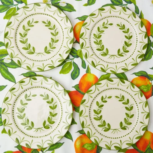 Dinner Plates | Crockery Sets<Mrs. Alice Green Garland Dinner Plates (Set of 4)