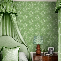 Lampshades<Mrs. Alice Green Ikat Scalloped Lampshade (40cm)