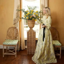 Cushions<Mrs. Alice Green Ikat Seat Pad Cushion