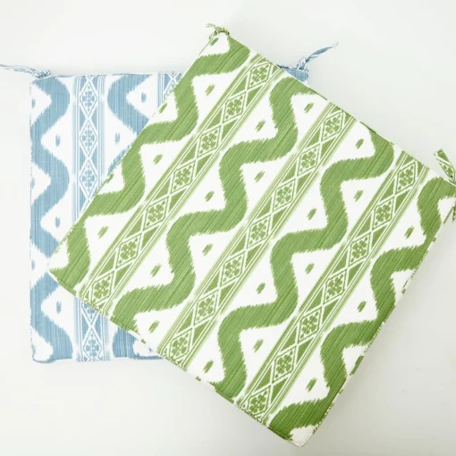 Cushions<Mrs. Alice Green Ikat Seat Pad Cushion