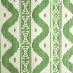 Serena Fresson Fabrics<Mrs. Alice Green Ikat Stripe Fabric