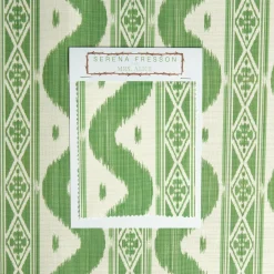 Serena Fresson Fabrics<Mrs. Alice Green Ikat Stripe Fabric
