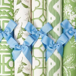 Serena Fresson Wallpapers<Mrs. Alice Green Ikat Stripe Wallpaper