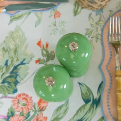 Summer Crockery | Crockery Sets<Mrs. Alice Green Lacquer Salt & Pepper Set