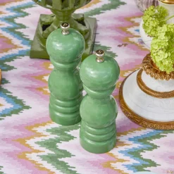 Summer Crockery | Crockery Sets<Mrs. Alice Green Lacquer Salt & Pepper Set