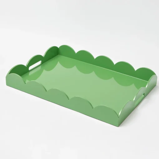 Trays | For Her<Mrs. Alice Green Lacquer Scalloped Tray