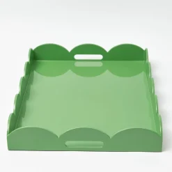 Trays | For Her<Mrs. Alice Green Lacquer Scalloped Tray