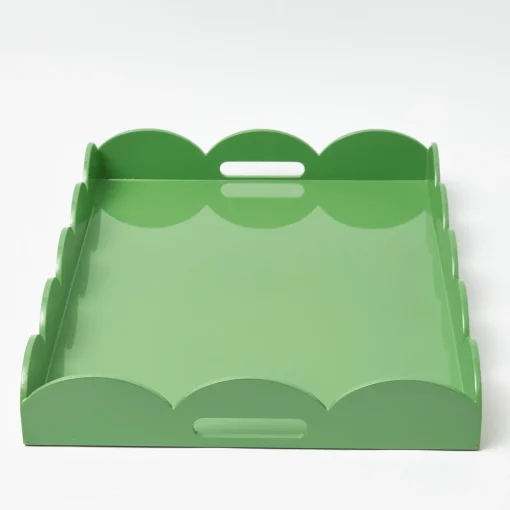 Trays | For Her<Mrs. Alice Green Lacquer Scalloped Tray