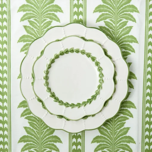 Crockery Sets<Mrs. Alice Green Laurel Dinner & Starter Plates (Set of 8)