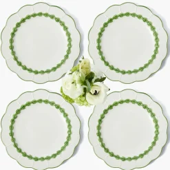 Dinner Plates | Crockery Sets<Mrs. Alice Green Laurel Dinner Plates (Set of 4)