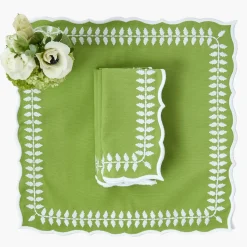 Napkins<Mrs. Alice Green Laurel Napkins (Set of 4)