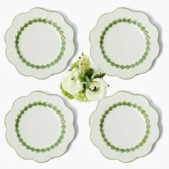 Starter Plates | Crockery Sets<Mrs. Alice Green Laurel Starter Plates (Set of 4)