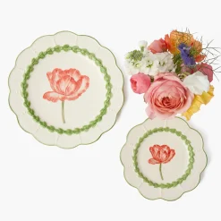 Summer Crockery | Starter Plates<Mrs. Alice Green Laurel Tulip Starter Plate