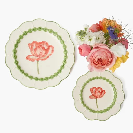Summer Crockery | Starter Plates<Mrs. Alice Green Laurel Tulip Starter Plate