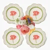 Summer Crockery | Starter Plates<Mrs. Alice Green Laurel Tulip Starter Plates (Set of 4)