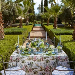 Summer Table Linen | Napkins<Mrs. Alice Green Linen Palm Tree Napkins (Set of 4)