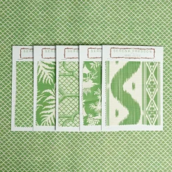 Serena Fresson Fabrics<Mrs. Alice Green Lotus Flower Fabric