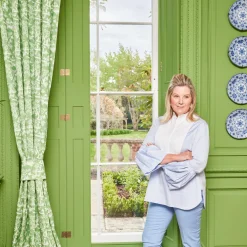 Serena Fresson Fabrics<Mrs. Alice Green Pagoda Garden Fabric
