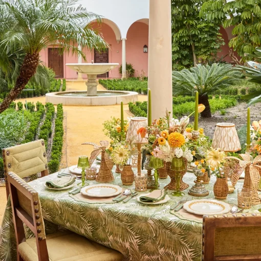 Summer Table Linen | Tablecloths<Mrs. Alice Green Palm Tablecloth