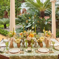 Summer Table Linen | Tablecloths<Mrs. Alice Green Palm Tablecloth