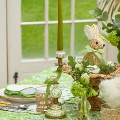 Summer Candleware | Candle Holders<Mrs. Alice Green Parrot Candle Holder (Pair)