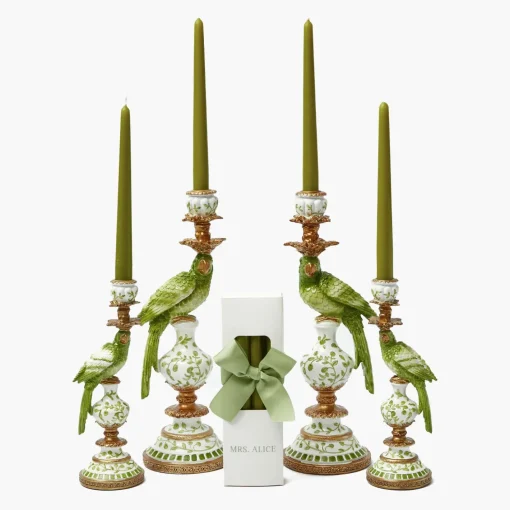 Summer Candleware | Candles<Mrs. Alice Green Parrot Candle Set