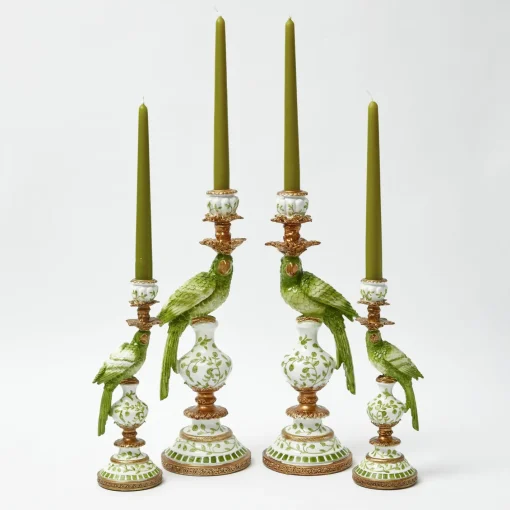 Summer Candleware | Candles<Mrs. Alice Green Parrot Candle Set