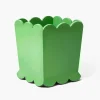 For Her | For Him<Mrs. Alice Green Scalloped Lacquer Waste Paper Bin