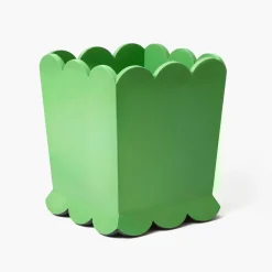 For Her | For Him<Mrs. Alice Green Scalloped Lacquer Waste Paper Bin