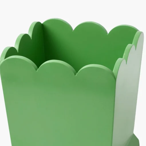 For Her | For Him<Mrs. Alice Green Scalloped Lacquer Waste Paper Bin