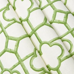 Serena Fresson Fabrics<Mrs. Alice Green Shaded Bamboo Fabric