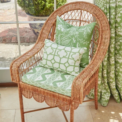Serena Fresson Fabrics<Mrs. Alice Green Shaded Bamboo Fabric
