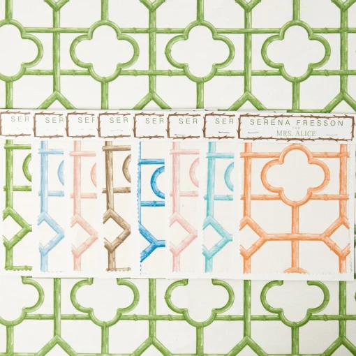 Serena Fresson Fabrics<Mrs. Alice Green Shaded Bamboo Fabric