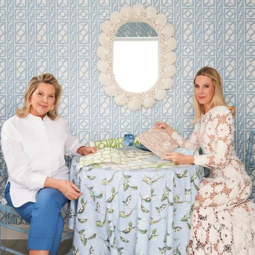 Serena Fresson Wallpapers<Mrs. Alice Green Shaded Bamboo Wallpaper