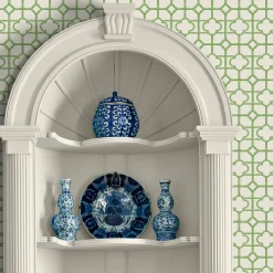 Serena Fresson Wallpapers<Mrs. Alice Green Shaded Bamboo Wallpaper