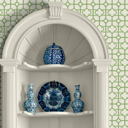 Serena Fresson Wallpapers<Mrs. Alice Green Shaded Bamboo Wallpaper