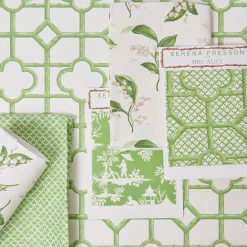 Serena Fresson Wallpapers<Mrs. Alice Green Shaded Bamboo Wallpaper