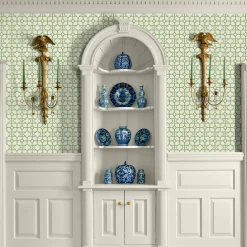 Serena Fresson Wallpapers<Mrs. Alice Green Shaded Bamboo Wallpaper