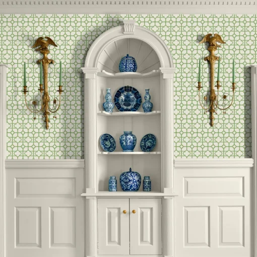 Serena Fresson Wallpapers<Mrs. Alice Green Shaded Bamboo Wallpaper