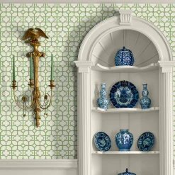 Serena Fresson Wallpapers<Mrs. Alice Green Shaded Bamboo Wallpaper
