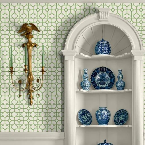 Serena Fresson Wallpapers<Mrs. Alice Green Shaded Bamboo Wallpaper