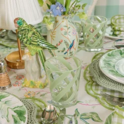 Summer Glassware | Glasses<Mrs. Alice Green Swirl Outdoor Glasses (Set of 6)