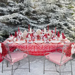 Tablecloths<Mrs. Alice Gretel Applique Red Tablecloth